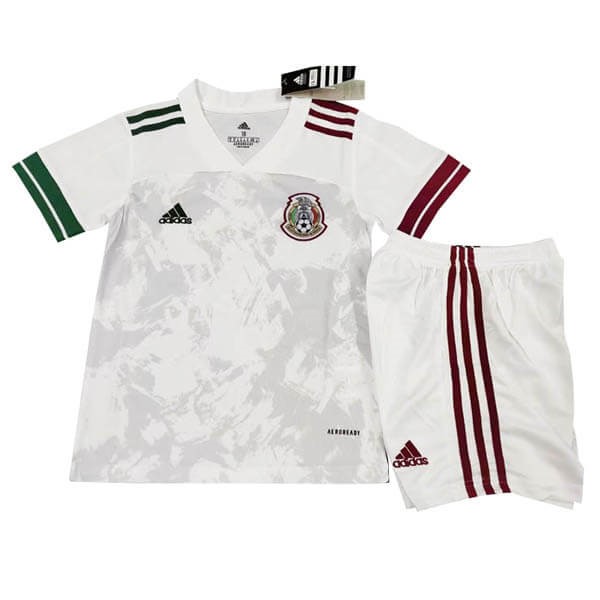 Camiseta México Replica Segunda Ropa Niños 2020 Blanco